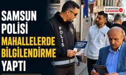 Samsun Polisi Mahallelerde Bilgilendirme Yaptı
