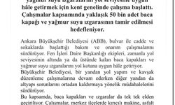 ABB'den yağmur suyu mazgalları açıklaması