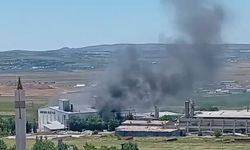 Ankara'da alçı fabrikasında yangın