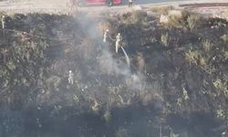 Avcılar'da otluk alanda çıkan yangın söndürüldü