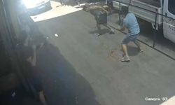 Bodrum'da ekmek bıçaklı kavga, kameraya yansıdı