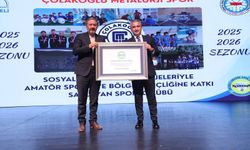 Çolakoğlu Metalurji Spor Kulübü'ne KASKF'den başarı plaketi