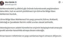 Edirne'de Bölge İdare Mahkemesi kuruldu