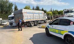 Kavşakta kamyonlar çarpıştı; kabinde sıkışan sürücü kurtarıldı