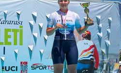 Milli dağ bisikletçisi Ekin Ereke'den Uluslararası Gebze MTB Cup'ta çifte podyum
