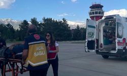 Refahiye'de rahatsızlanan kalp hastası, ambulans helikopterle hastaneye ulaştırıldı