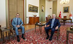 TBMM Başkanı Kurtulmuş, TÜRKPA Genel Sekreteri Hasan'ı kabul etti