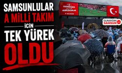 Samsunlular Milli Maçı Dev Ekranda İzledi