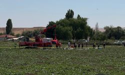 Ankara'da eğitim helikopteri düştü; 1 ölü, 1 yaralı (6)