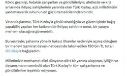 Bakan Gürlek, Türk Kızılay'a 150 bin lira bağışladı