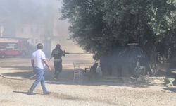 Bodrum'da personel lojmanında çıkan yangın söndürüldü