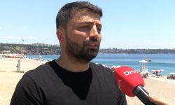 Deniz dibinde utandıran manzara; pet şişeye taş doldurup atıyorlar