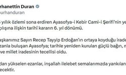İletişim Başkanı Duran'dan 'Ayasofya' açıklaması