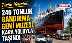 240 Tonluk Bandırma Gemi Müzesi Kara Yoluyla Taşındı