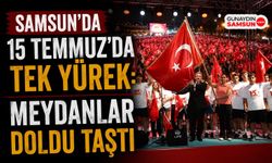 Samsun'da 15 Temmuz'da Tek Yürek: Meydanlar Doldu Taştı