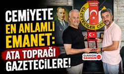 Cemiyete En Anlamlı Emanet: Ata Toprağı Gazetecilere!