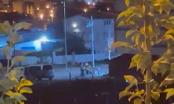 Arnavutköy'de ata şiddet uygulayan şüpheli kamerada