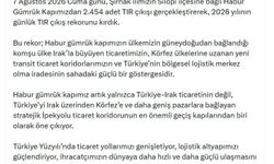 Bakan Bolat: Habur Gümrük Kapımızda 2026'nın günlük TIR çıkış rekorunu kırdık