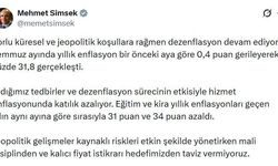 Bakan Şimşek: Zorlu koşullara rağmen dezenflasyon devam ediyor