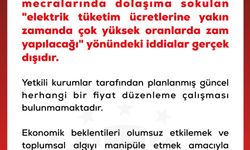DMM: Elektrik ücretlerine zam yapılacağı iddiaları gerçek dışıdır