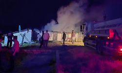 Edirne'de tek katlı ev yandı