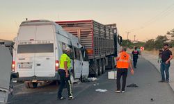 Malatya'da minibüs ile TIR çarpıştı; 18 yaralı