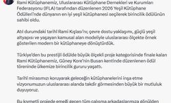 Rami Kütüphanesi, dünyanın en iyi 'yeşil kütüphanesi' seçildi