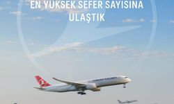 THY'den ağustos ayı uçuş rekoru