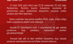 Amasya'da yolcu otobüsü şarampole uçtu: 2'si ağır 24 yaralı