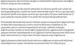 Cumhurbaşkanı Yardımcısı Yılmaz: İş gücü piyasamız istikrarlı seviyesini korumaktadır
