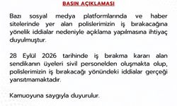 EGM: Polislerimizin iş bırakacağı yönündeki iddialar gerçeği yansıtmamaktadır