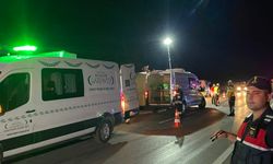 Gaziantep'te yolcu otobüsü ile otomobil çarpıştı; 7 ölü,16 yaralı (4)