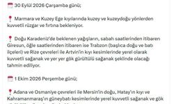 İçişleri Bakanlığı'ndan 'sağanak' uyarısı