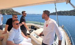 Vali İdris Akbıyık, Fethiye Körfezi'nde incelemelerde bulundu