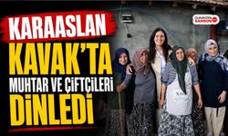 Karaaslan Kavak’ta Muhtar ve Çiftçileri Dinledi