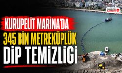 Kurupelit Marina’da 345 Bin Metreküplük Dip Temizliği