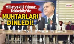 Milletvekili Yılmaz Tekkeköy'de Muhtarları Dinledi