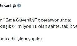 81 ilde gıda güvenliği operasyonları; 73 şüpheliye işlem yapıldı