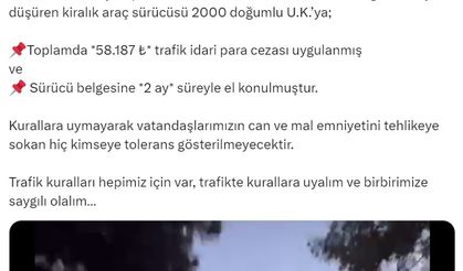 Düğün Konvoyunda Drifte 58 Bin TL Ceza