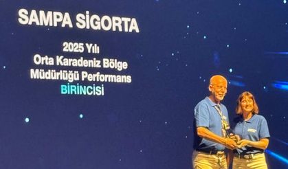 Sampa Sigorta’ya Orta Karadeniz Bölgesi’nde Performans Birinciliği Ödülü