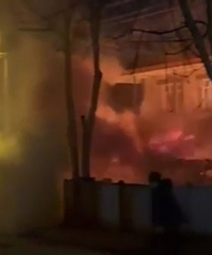 Düzce'de müştemilatta çıkan yangın endişe yarattı