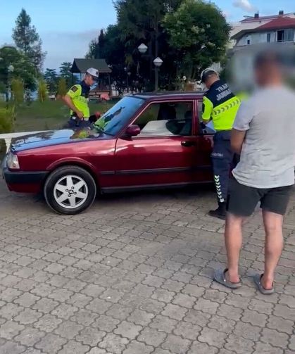 Ordu'da aracı ile drift yapan sürücüye 165 bin TL ceza