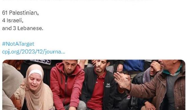 Gazze’de Hayatını Kaybeden Gazetecilerin Sayısı 68