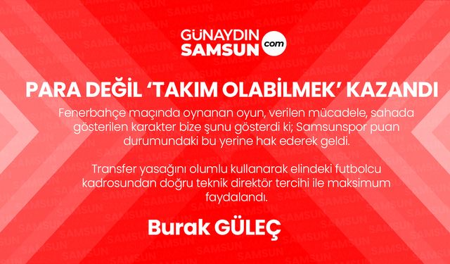 Para Değil ‘Takım Olabilmek’ Kazandı