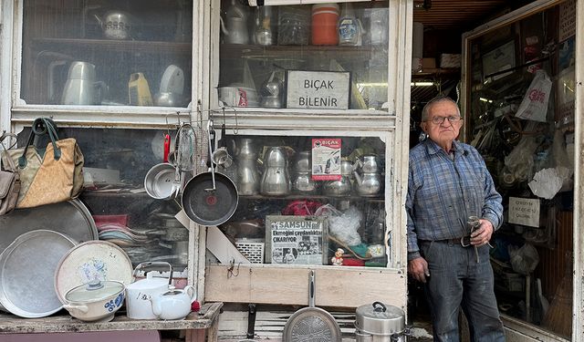 Samsun’un Çaydanlık ve Tencere Tamircisi Zeki Yılmaz’ın 40 Yılı