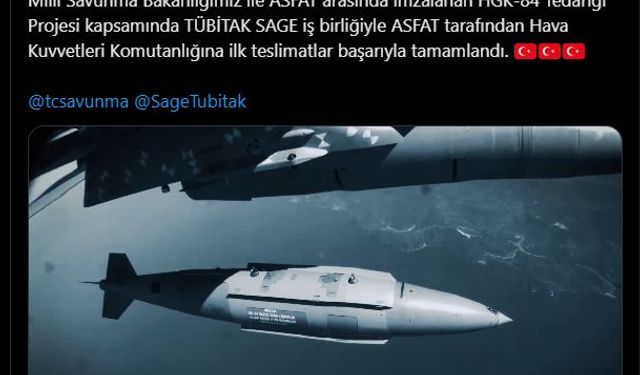 Türk Hava Kuvvetleri'ne HGK-84 teslimatı