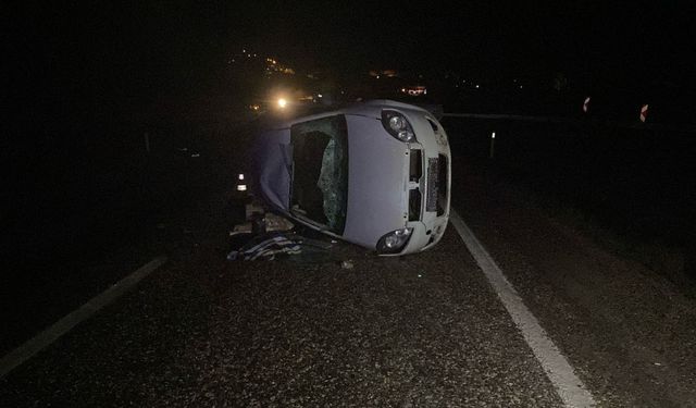 Karabük’te devrilen otomobilde 3’ü çocuk 5 kişi yaralandı