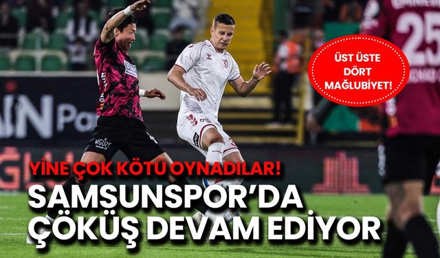 Samsunspor’da Çöküş Devam Ediyor