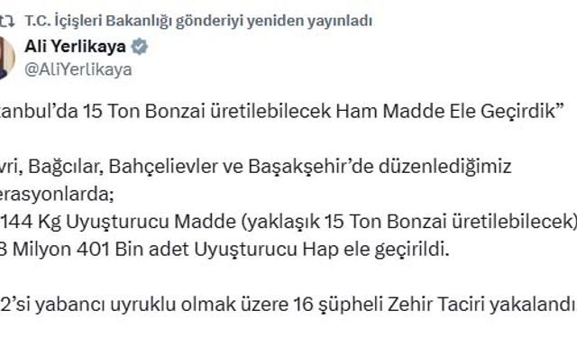İstanbul'da uyuşturucu operasyonu: 16 gözaltı