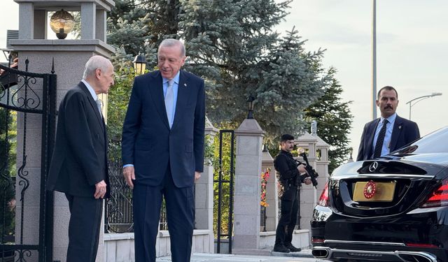 Cumhurbaşkanı Erdoğan ve Bahçeli bir araya geldi